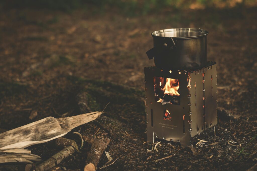 wood fuelled camping stoke uk
